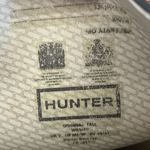Hunter Boots Black size 40-41 - Picture 3 of 8
